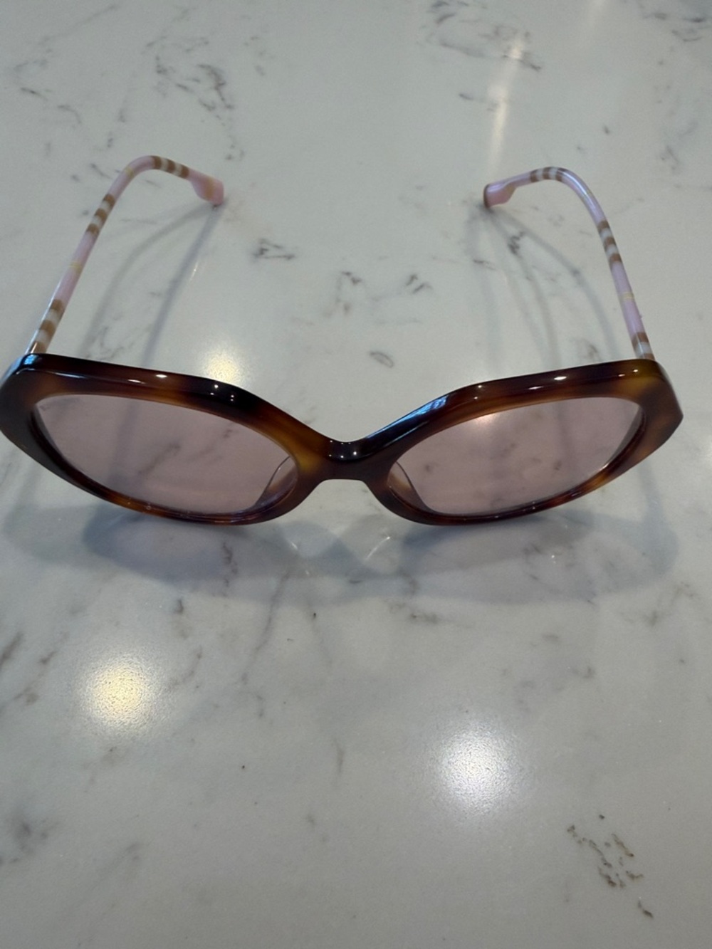 Burberry BE4375 Vanessa Women's Sunglasses in light havana with pink lenses - Picture 4 of 6